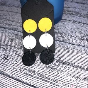 Handmade polymer clay earrings